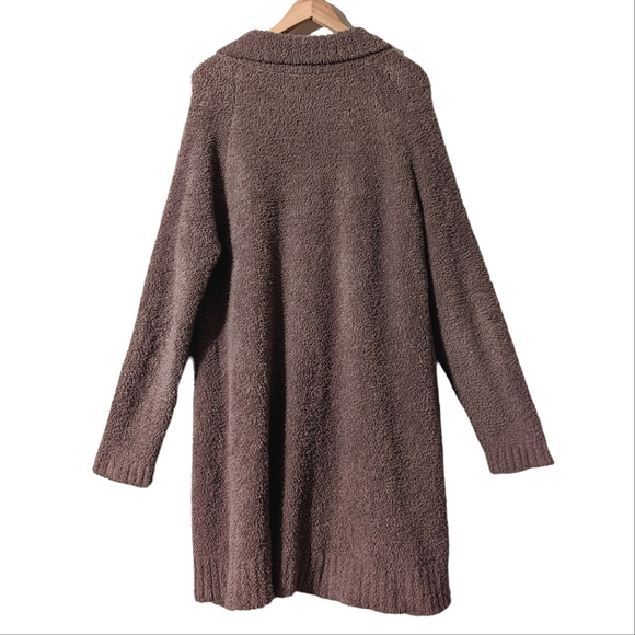 Soft Surroundings Cozy Button Front Long Line Collared Long Sleeve Cardigan - Picture 2 of 8
